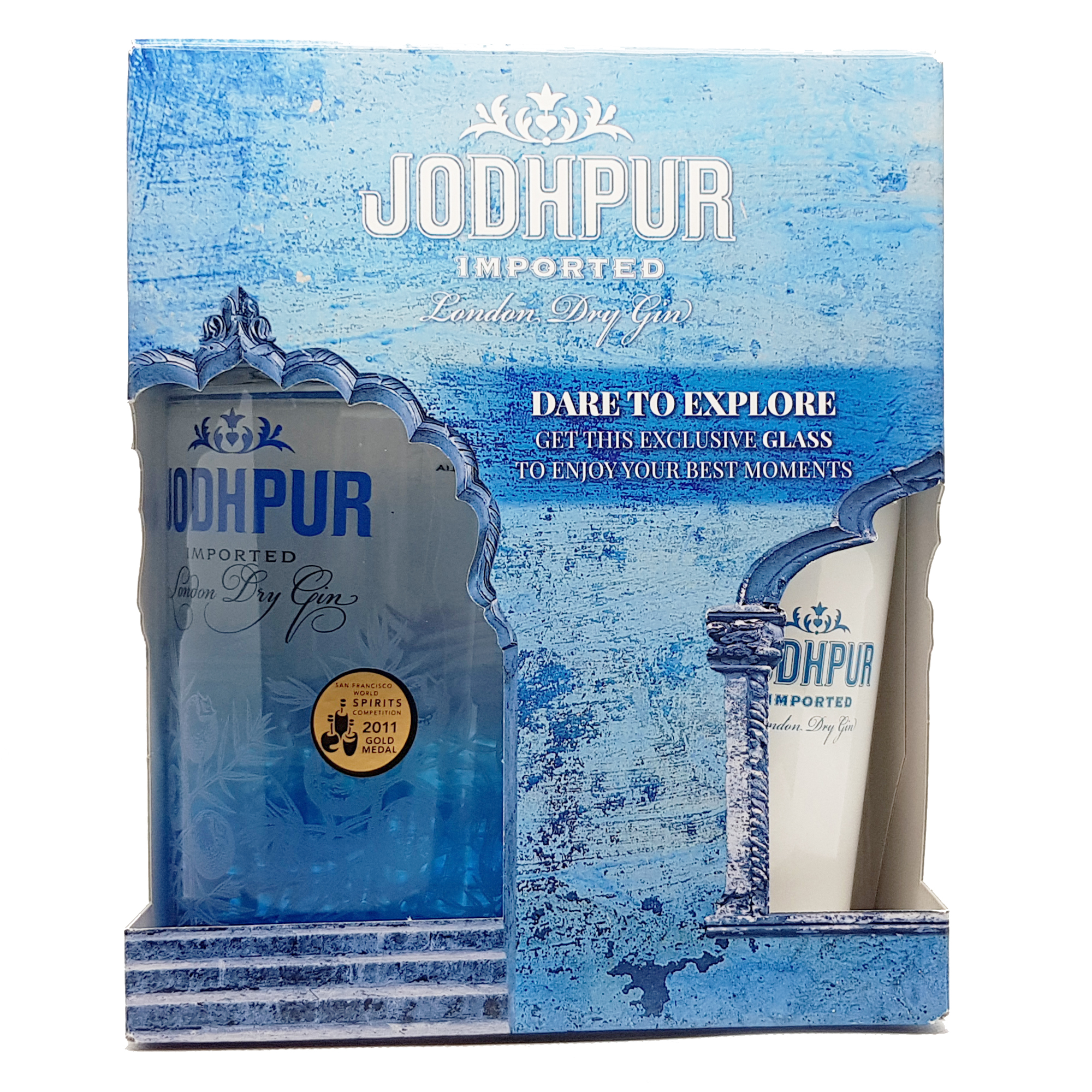Jodhpur London Dry Gin White Glass Gift Box