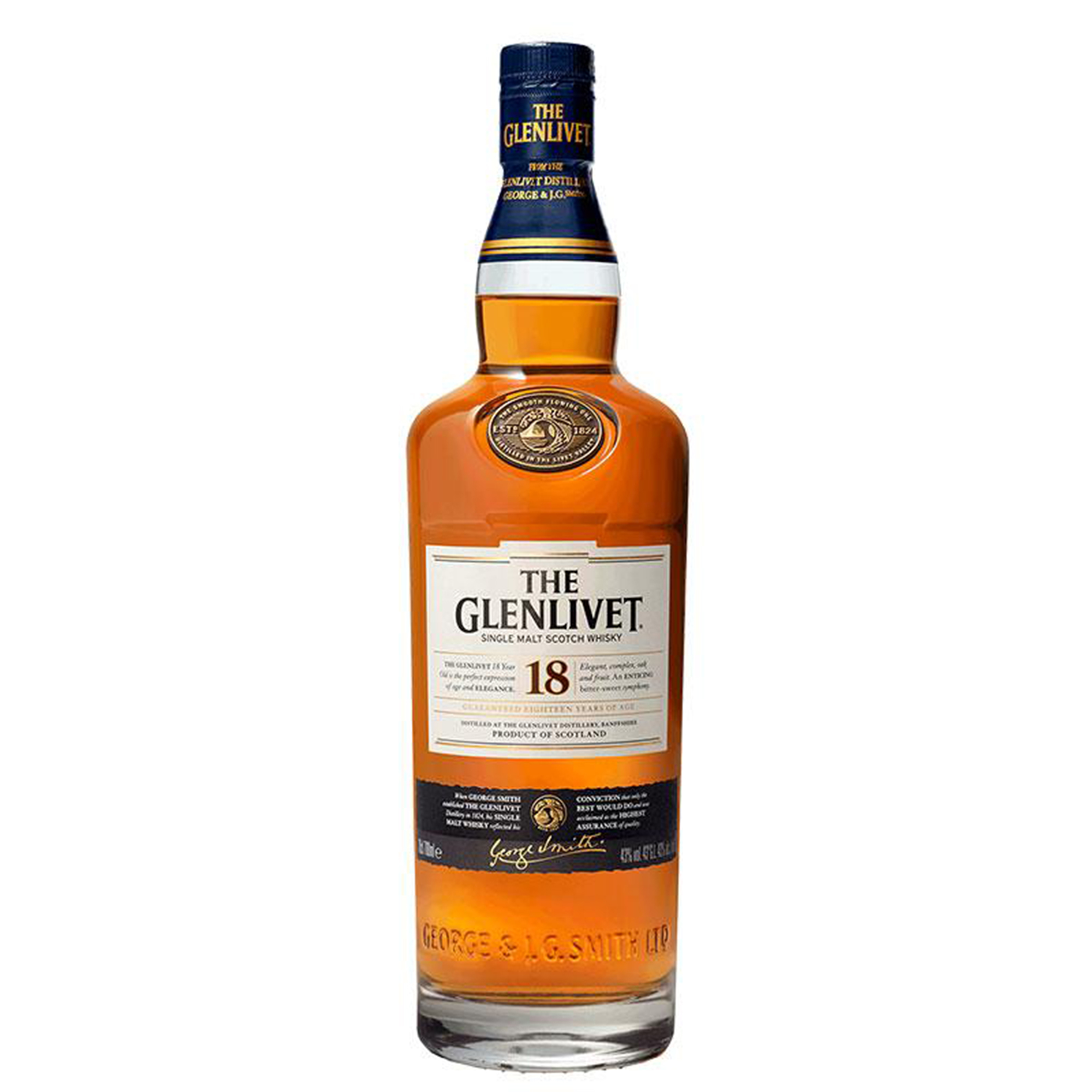 Whisky Single Malt Glenlivet 18 Anni 70cl (Astucciato) | Enoteca