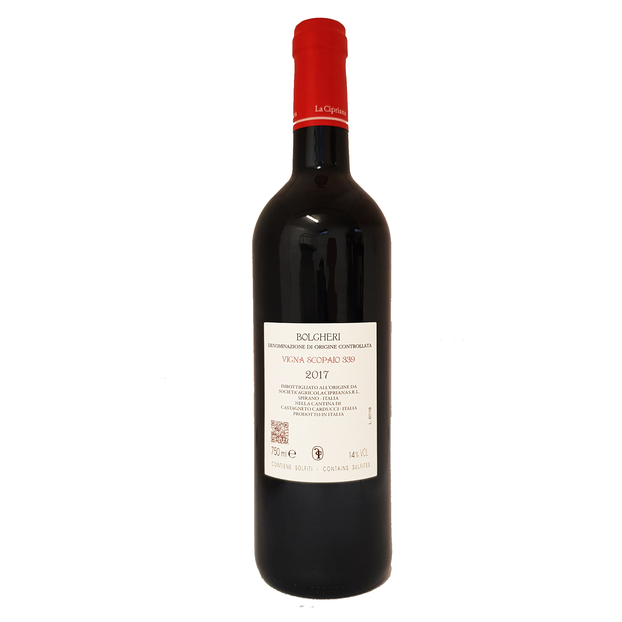 Bolgheri Doc Vigna Scopiaio 2017 - La Cipriana - immagine 2