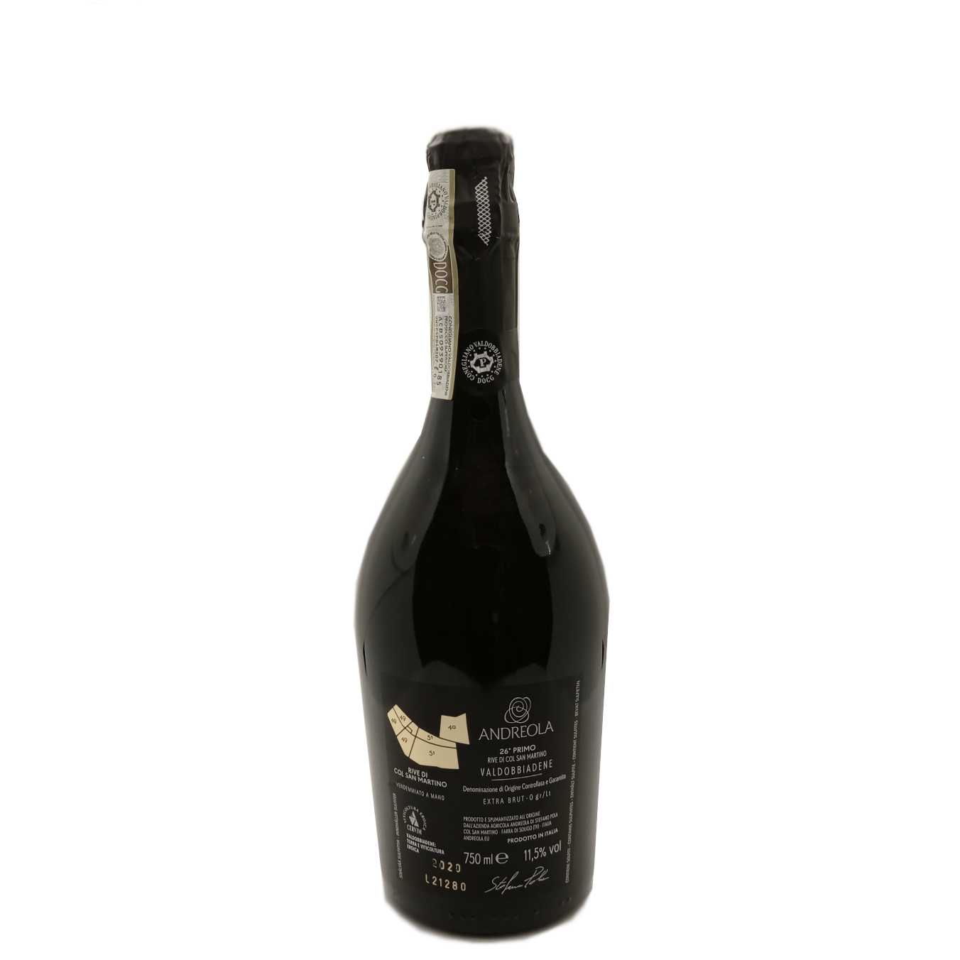 Valdobbiadene Prosecco Superiore Docg Extra Brut 26 Primo - Andreola - immagine 2
