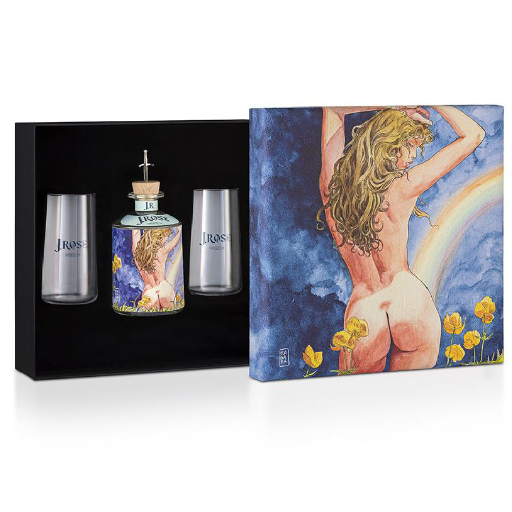 J. Rose London Dry Gin Artigianale Luxury Box Con Cover Quadro 04 (Gift Box)