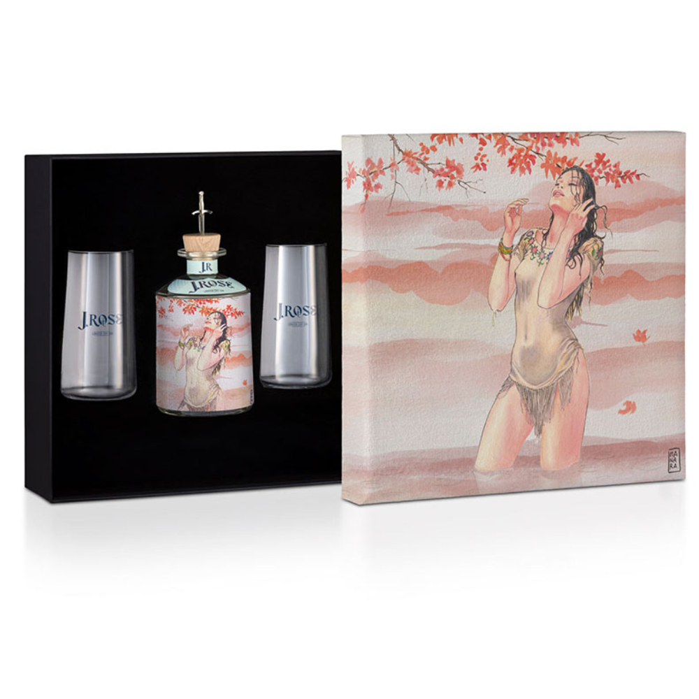 J. Rose London Dry Gin Artigianale Luxury Box Con Cover Quadro 07 (Gift Box) Limited Edition