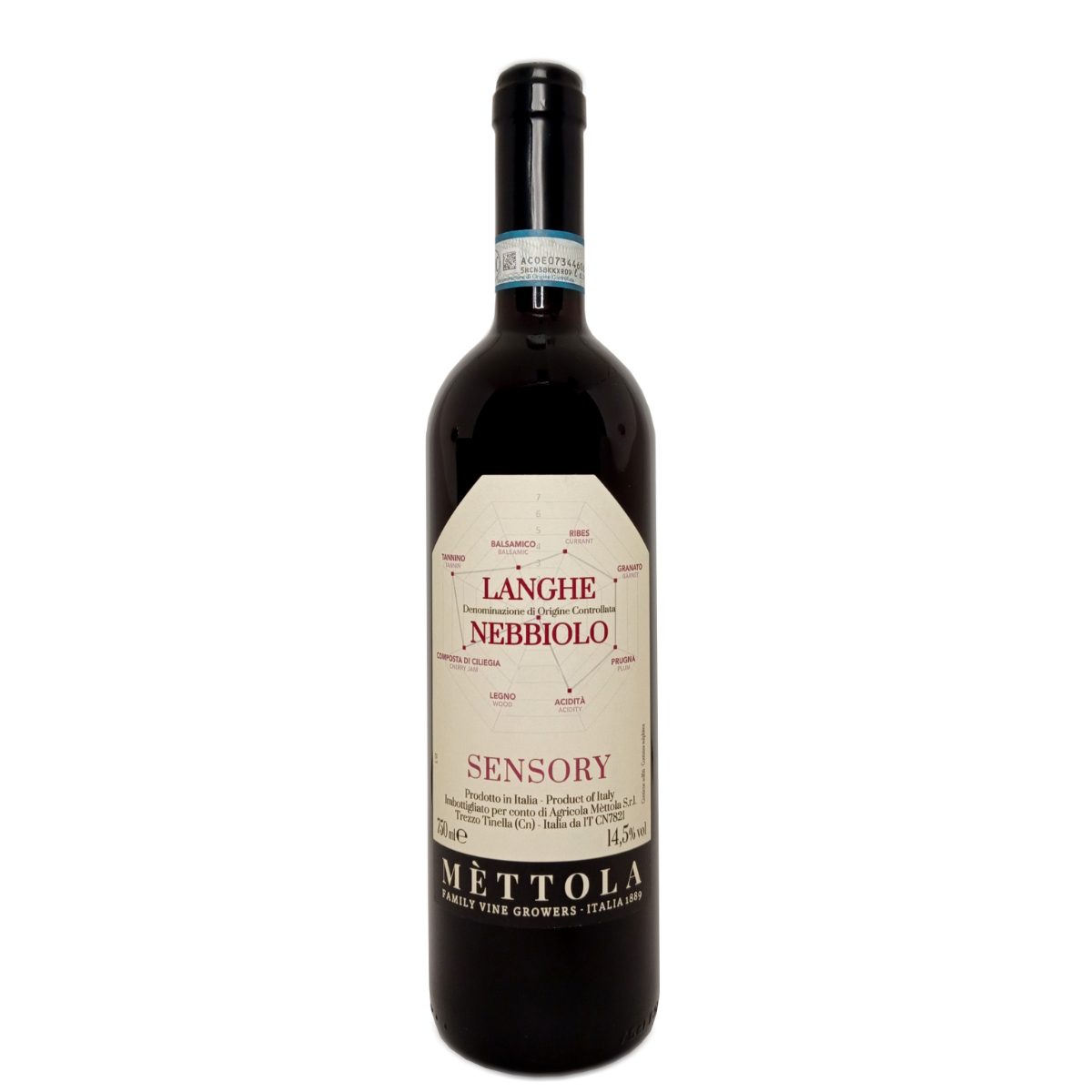 Nebbiolo Langhe Doc Sensory 2020 - Mèttola