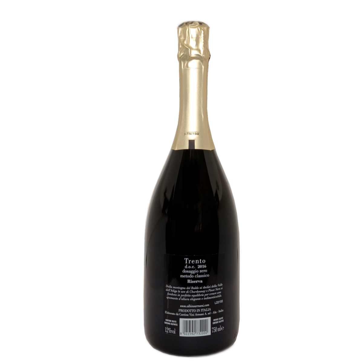 Aramani Riser Albino Armani Trento Doc Dosaggio Zero Clè Riserva 2016 | Enoteca San ...