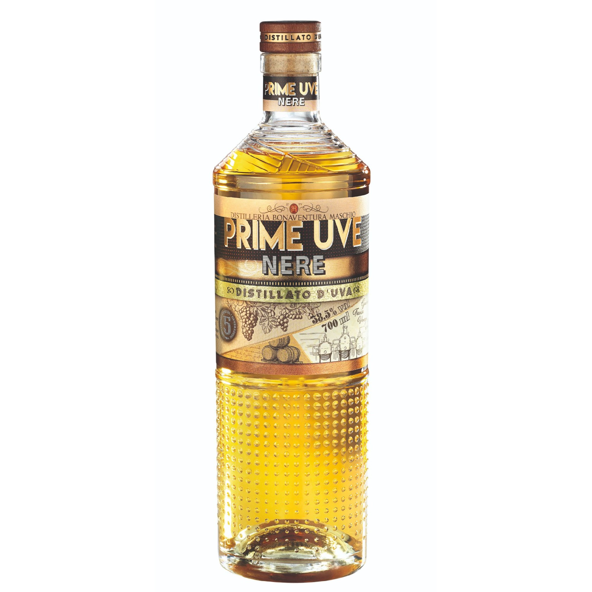 Grappa Prime Uve Nere - Bonaventura Maschio 70cl