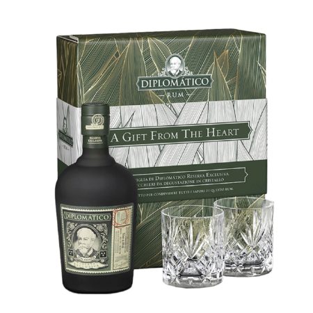 diplomatico gift box 2 bicchieri-enoteca san lorenzo riccione