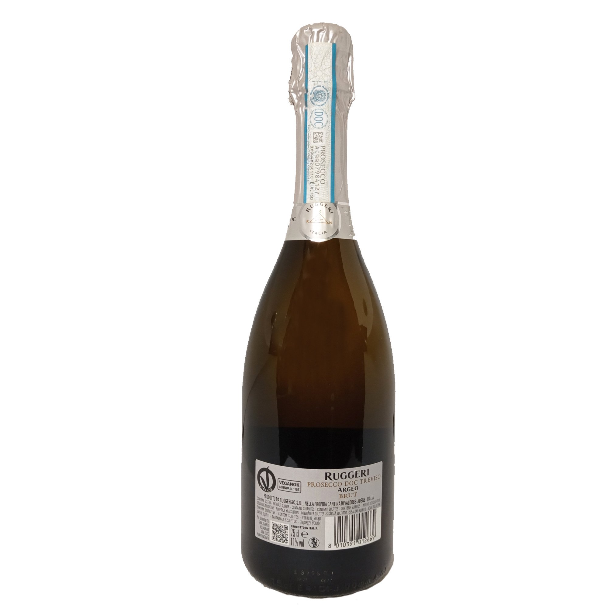 Ruggeri Argeo Prosecco Doc Brut - Enoteca San Lorenzo Riccione