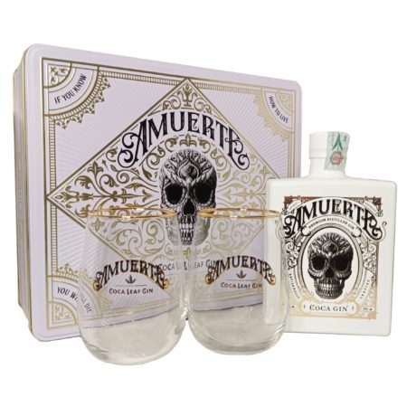 amuerte gin white old stile gift box-enoteca san loenzo riccione